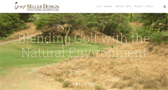 Desktop Screenshot of millerdesigngolf.com